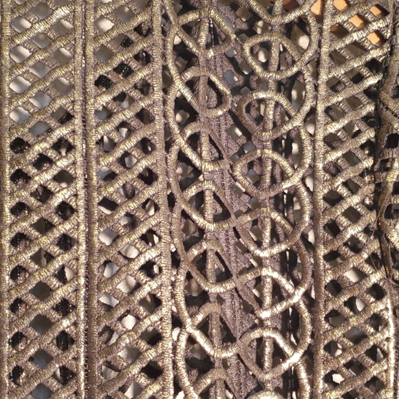 🌿OLIVE GREEN & GOLD FOILED JACKET - SIZE 1 (8)🌿 - Picture 7 of 12